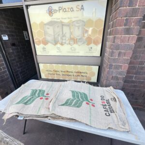 10 x Large Hessian Sack (Smoker Fuel) - Recycled Coffee Bags
